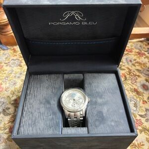 PORSAMO BLEU Men's Silver Watch by